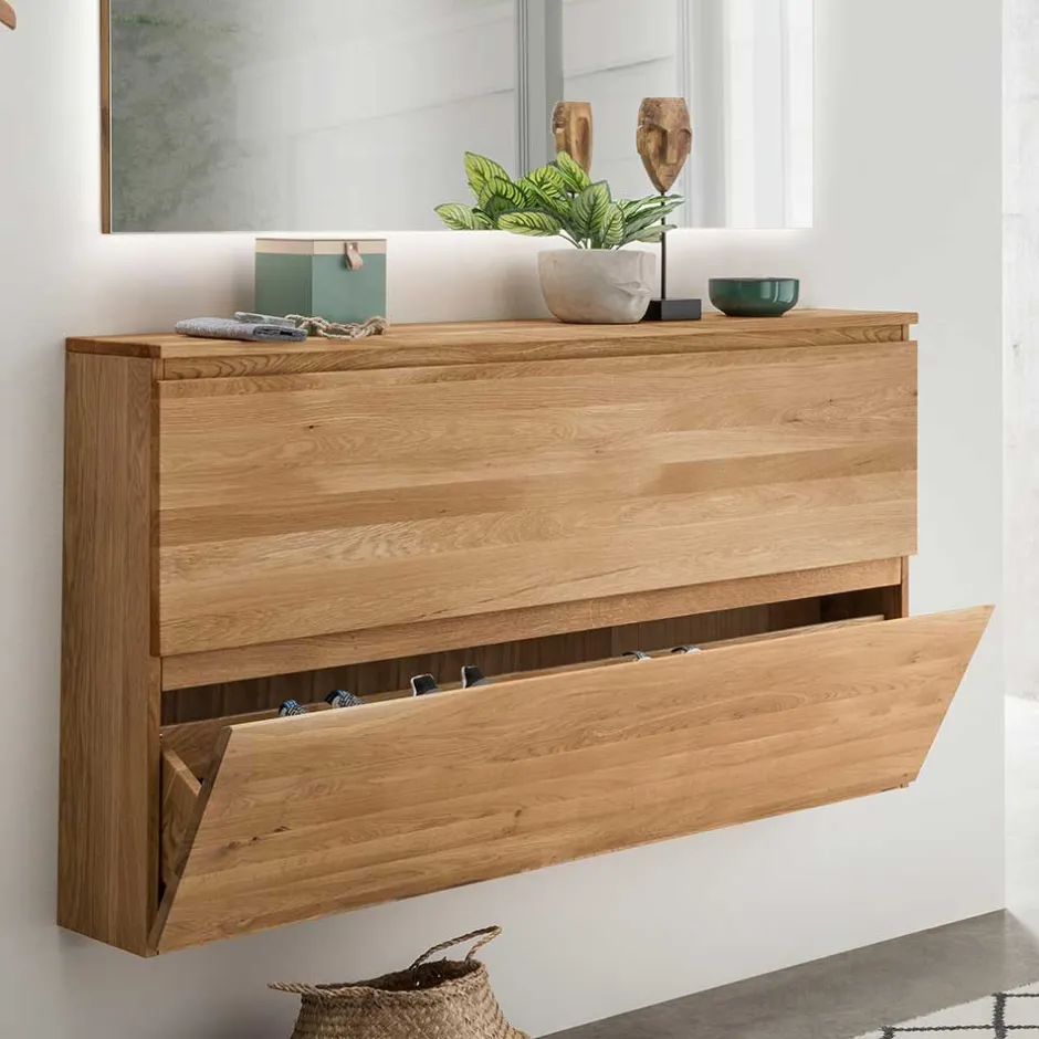 Pharao24 Massivholz Schuhschrank Nietran> Schuhkipper|Schuhschränke