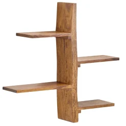 Pharao24 Massivholz Sheesham Regal Ulma> Hängeregale|Wohnzimmerregale