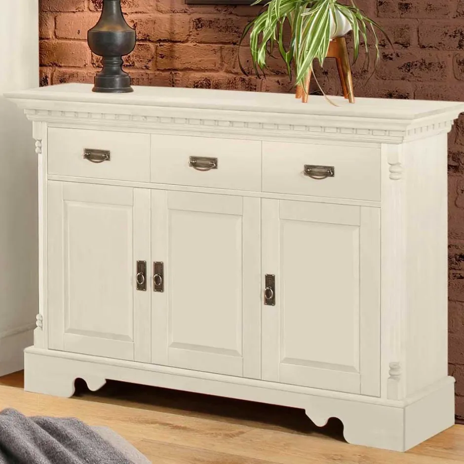 Küchenkommode|Esszimmerkommoden*Pharao24 Massivholz Sideboard Vascires