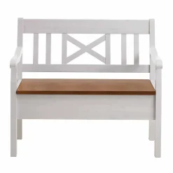 Garderobenbänke|Holzbänke*Pharao24 Massivholz Sitzbank Slobozia