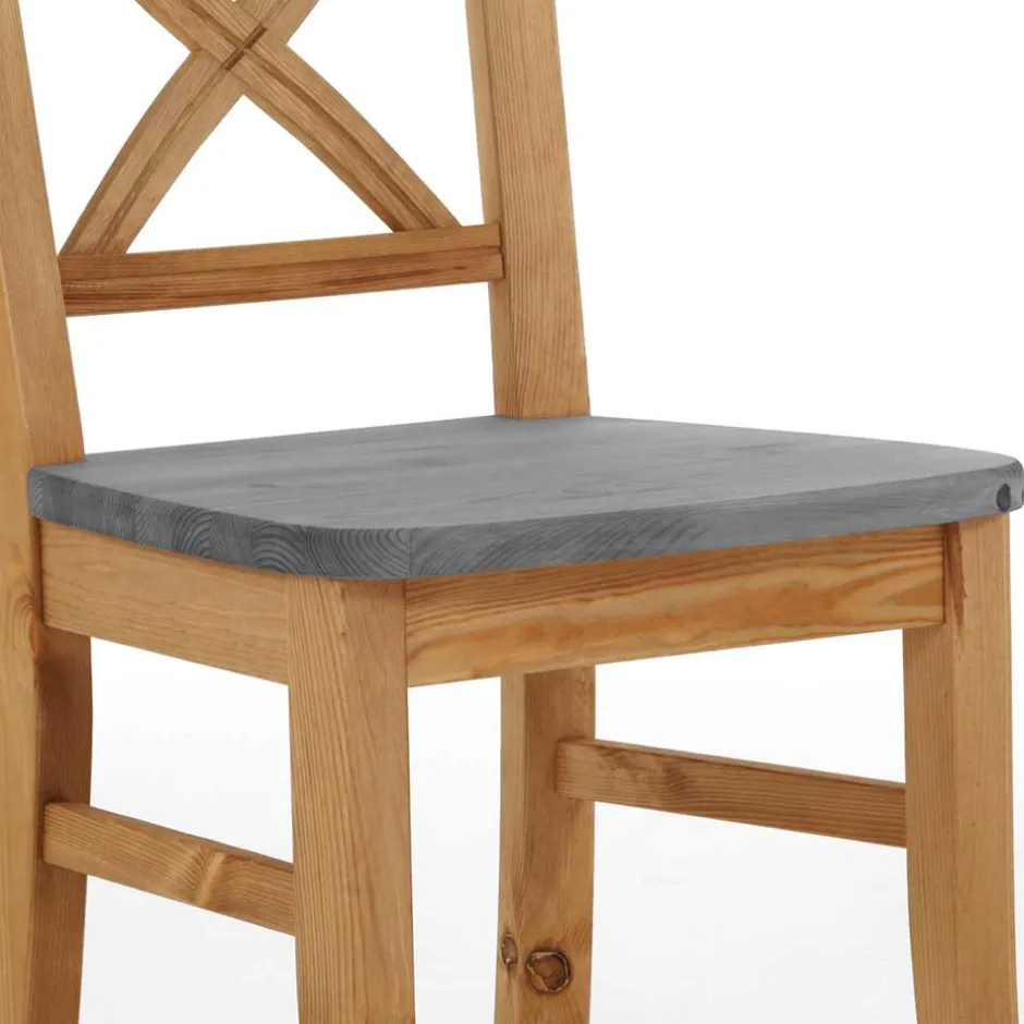 Massivholz Stühle*Pharao24 Massivholz Stühle Relkan