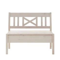 Pharao24 Massivholz Truhenbank Megida> Küchenbank|Garderobenbänke