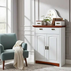 Wohnzimmervitrinen|Massivholz Schränke*Pharao24 Massivholz Vertiko Raimon