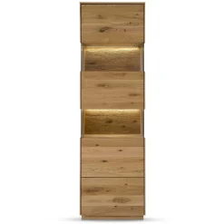 Massivholzmöbel|Vitrinenschrank*Pharao24 Massivholz Vitrine Klever