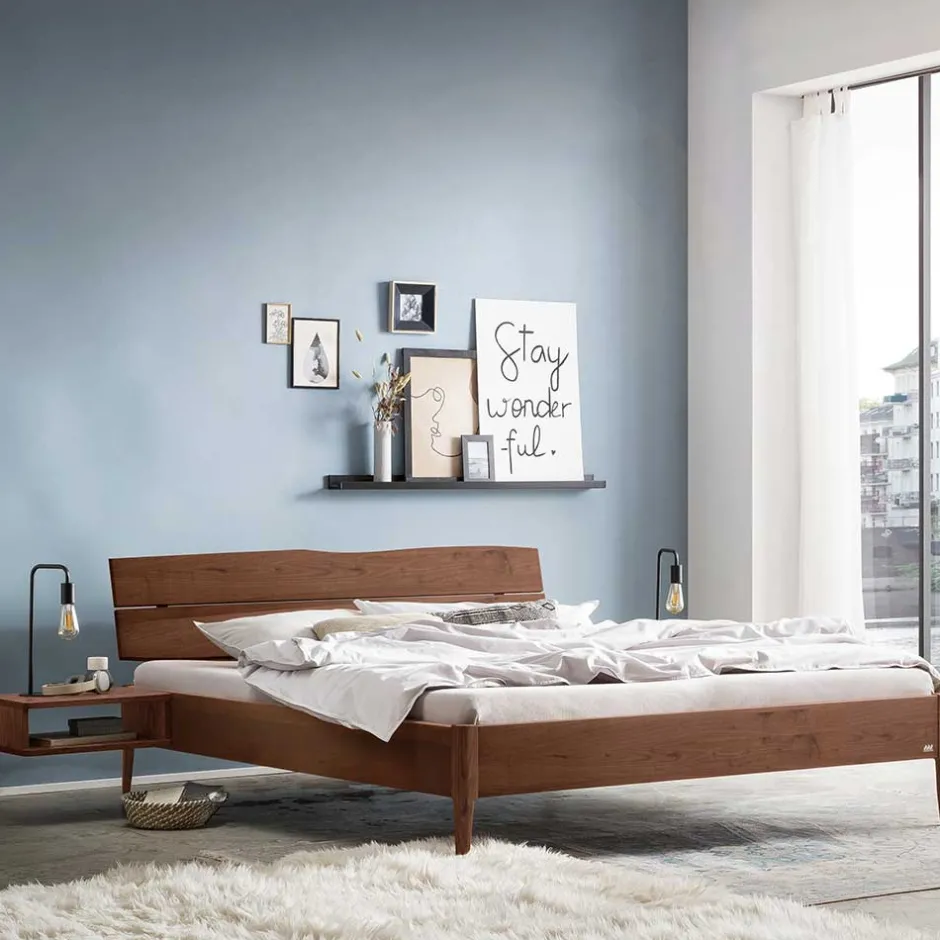 Pharao24 Massivholzbett Nussbaum Calmagon> Doppelbetten|Massivholzbetten