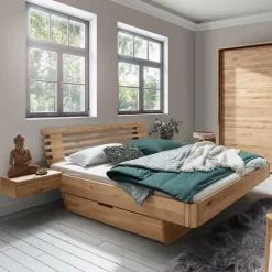 Pharao24 Massivholzbett Pacurian> Funktionsbetten|Schubkastenbetten