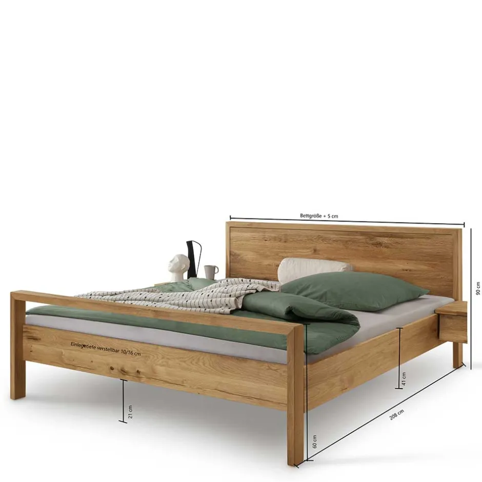 Pharao24 Massivholzbettgestell Snoba> Massivholzbetten