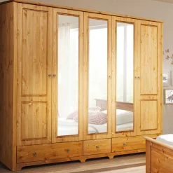 Drehtürenschränke|Massivholz Kleiderschränke*Pharao24 Massivholzkleiderschrank Slavira