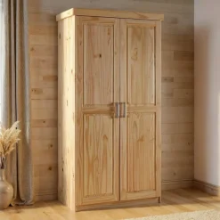 Pharao24 Massivholz-Kleiderschrank Classico> Kleiderschränke|Schlafzimmerschränke