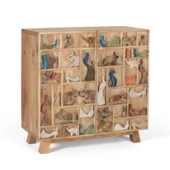 Pharao24 Massivholzkommode Caveira> Küchenkommode|Wohnzimmerkommoden