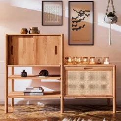 Raumteiler|Bücherregale*Pharao24 Massivholzregal Artjes