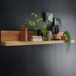 Hängeregale|Wohnzimmerregale*Pharao24 Massivholzregal Divrina