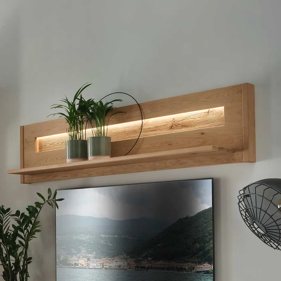 Pharao24 Massivholzregal Klever> Wohnzimmerregale|Massivholzregale