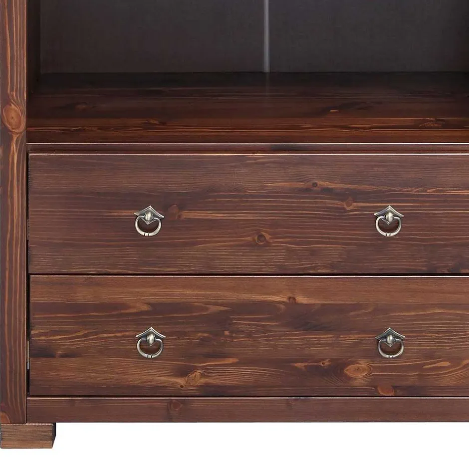 Massivholzmöbel|Büchervitrinen*Pharao24 Massivholzregal Maseria