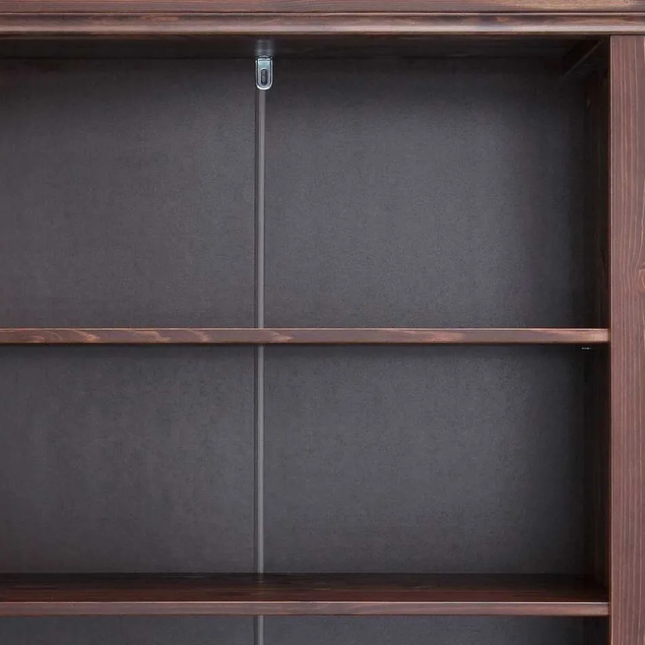 Massivholzmöbel|Büchervitrinen*Pharao24 Massivholzregal Maseria