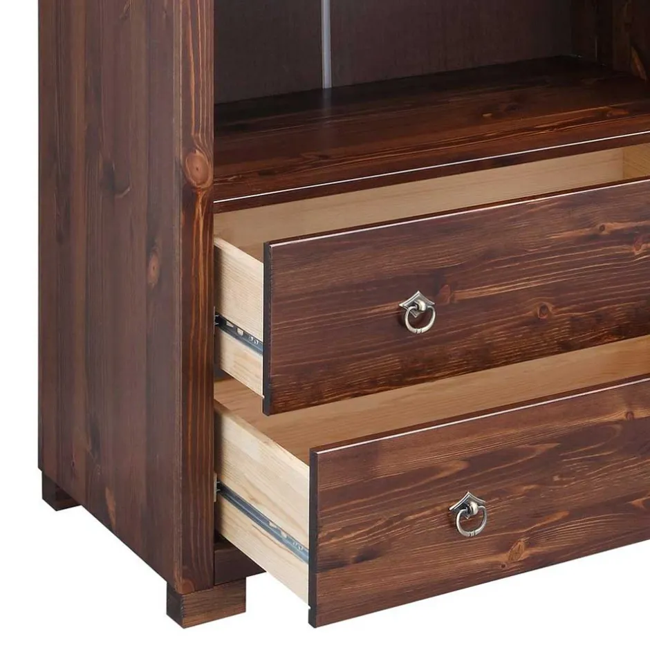 Massivholzmöbel|Büchervitrinen*Pharao24 Massivholzregal Maseria