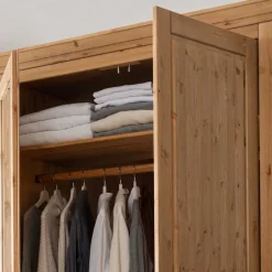 Massivholzmöbel|Drehtürenschränke*Pharao24 Massivholzschrank Crondira