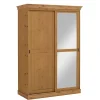 Pharao24 Massivholzschrank Drobeta> Schiebetürenschränke|Massivholz Kleiderschränke