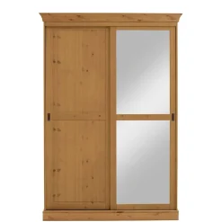 Pharao24 Massivholzschrank Drobeta> Schiebetürenschränke|Massivholz Kleiderschränke