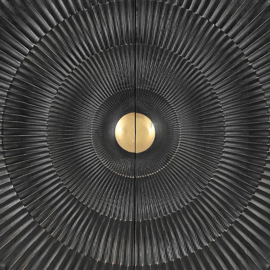 Stauraumvitrinen|Vitrinenschrank*Pharao24 Massivholzschrank Mercana