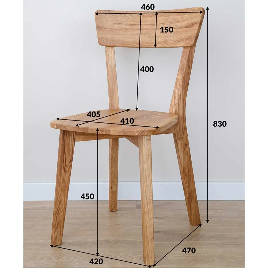 Pharao24 Massivholzstuhl Cigarano> Küchenstühle|Esszimmerstühle