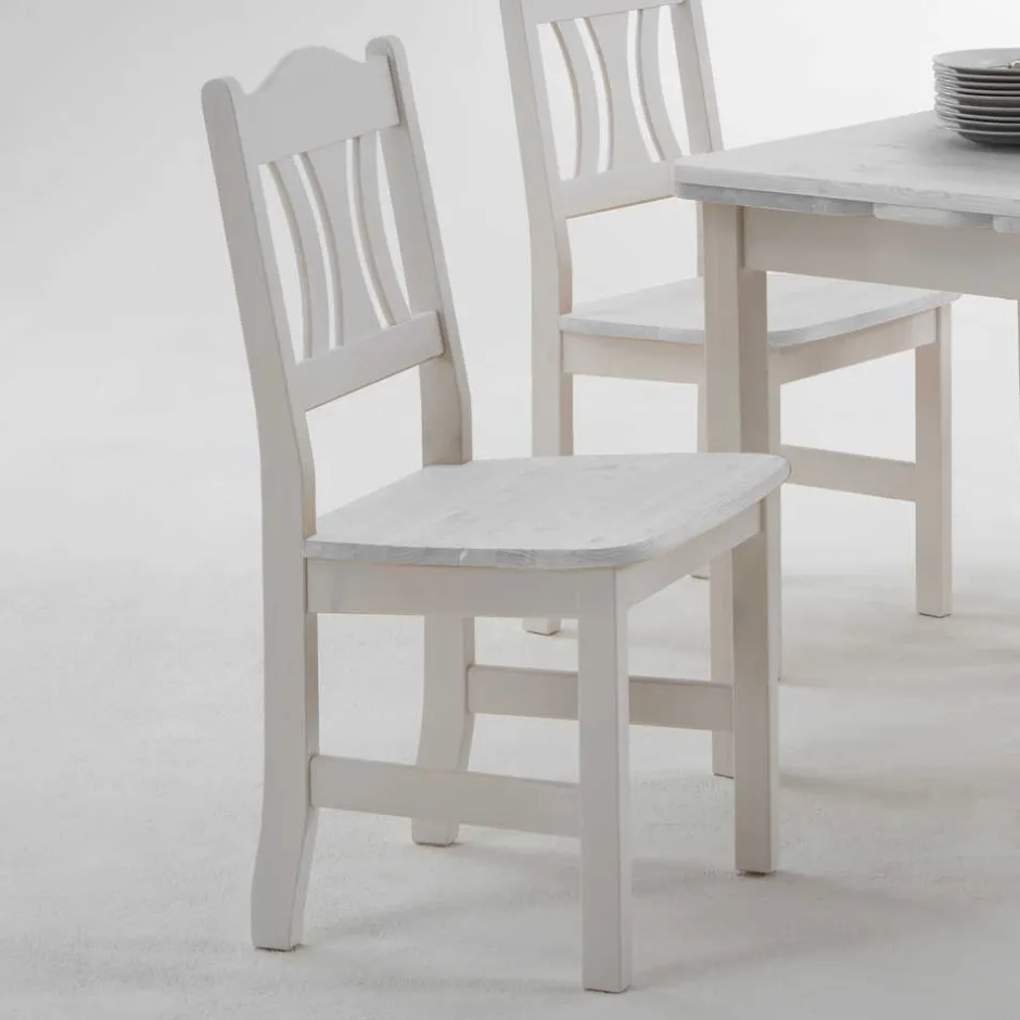 Küchenstühle|Esszimmerstühle*Pharao24 Massivholzstuhl Floressa