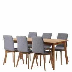 Pharao24 Massivholztisch mit Stühlen Mateon> Tisch Mit Stühlen|Esszimmer Sets