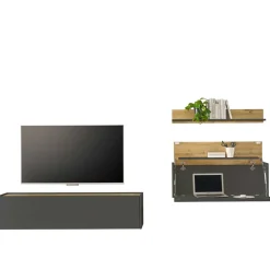 Moderne Wohnwände|Wohnwand 250 Cm*Pharao24 Möbel Wohnzimmer Uzniana