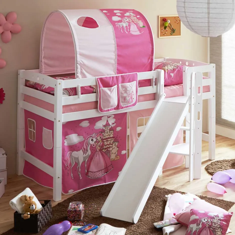Pharao24 Mädchen Halbhochbett Idnona>Kinder Kinderbetten|Kinderhochbetten