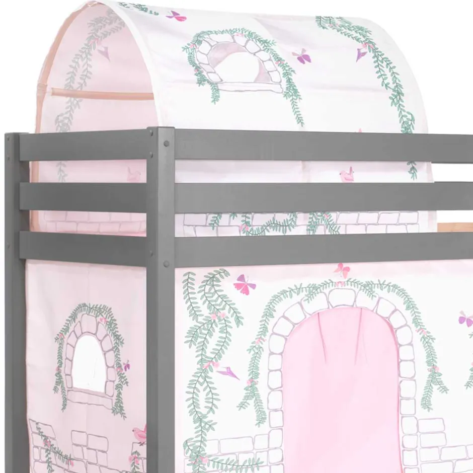 Pharao24 Mädchen Hochbett Frosic>Kinder Kinderbetten|Spielbetten