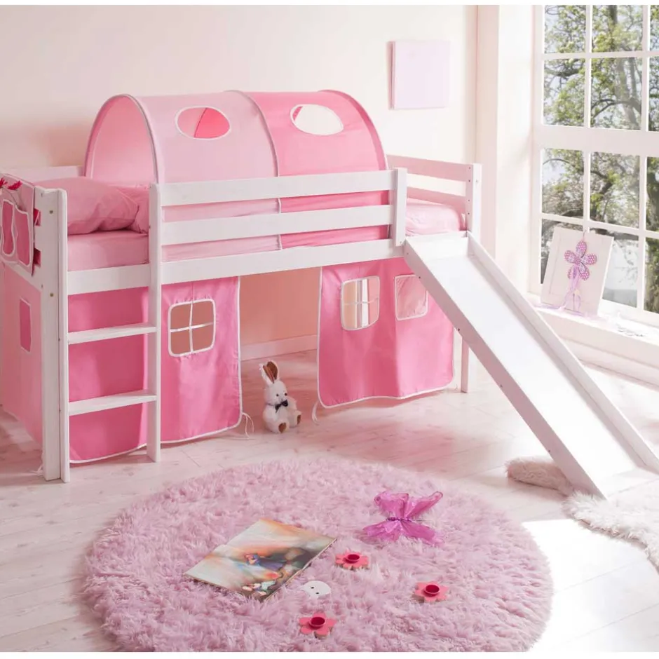 Pharao24 Mädchen Hochbett Lady>Kinder Kinderhochbetten|Kinderbetten