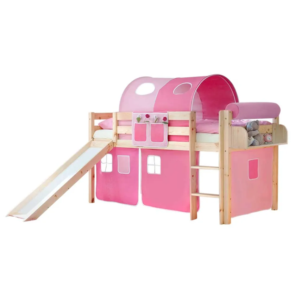 Kinderhochbetten|Kinderbetten*Pharao24 Mädchen Hochbett Yanita