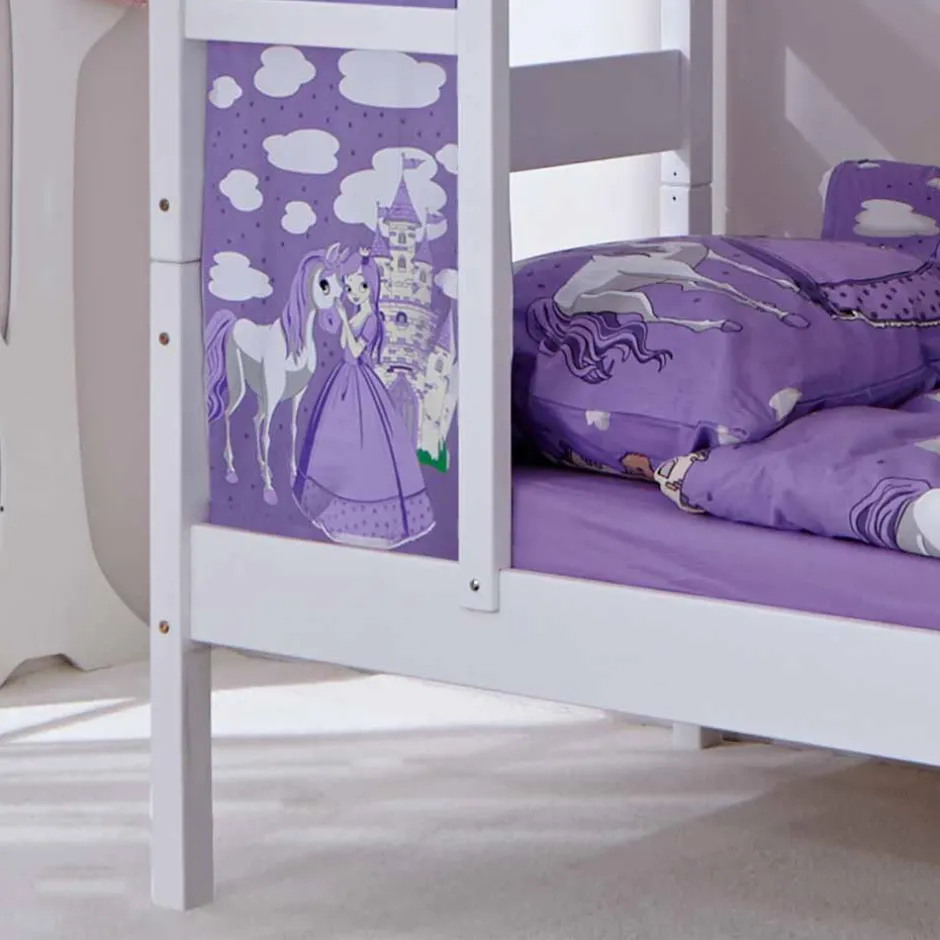 Kinderbetten|Spielbetten*Pharao24 Mädchen Kinderbett Nelson