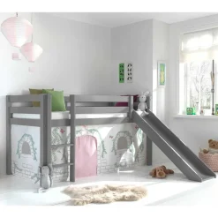 Kinderbetten|Kinderhochbetten*Pharao24 Mädchen Kinderzimmerbett Rundo