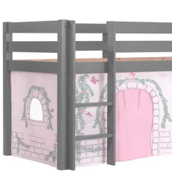 Kinderbetten|Kinderhochbetten*Pharao24 Mädchen Kinderzimmerbett Rundo