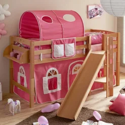 Kinderbetten|Kinderhochbetten*Pharao24 Mädchenzimmer Hochbett Jeany
