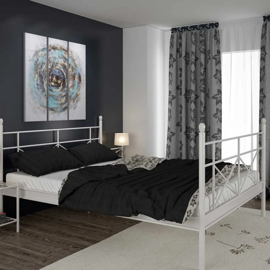 Einzelbetten|Metallbetten*Pharao24 Metall Bettgestell Alan