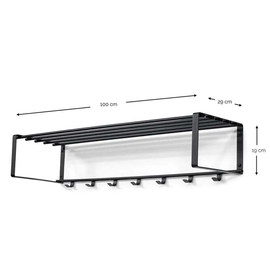 Pharao24 Metall Hängegarderobe Flurinia> Wandgarderoben