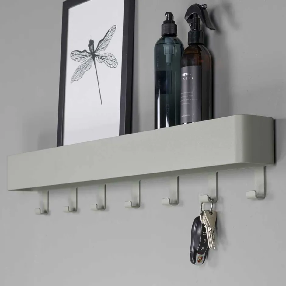 Pharao24 Metall Hängegarderobe Grayna> Wandgarderoben|Garderobenleisten