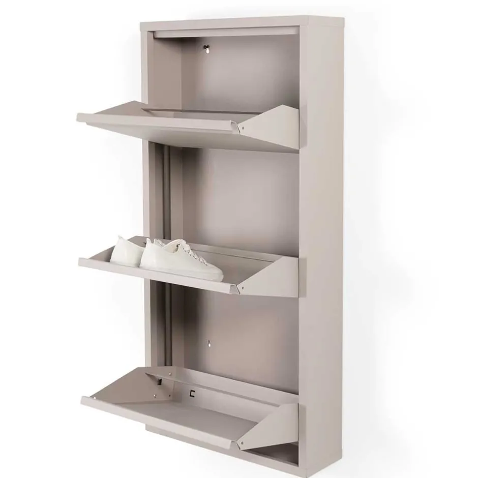 Pharao24 Metall Schuhklappenschrank Eliva> Schuhschränke|Schuhkipper