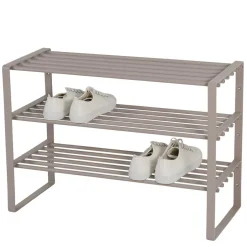 Pharao24 Metall Schuhregal Taupe Konstanz> Standregale|Schuhregale