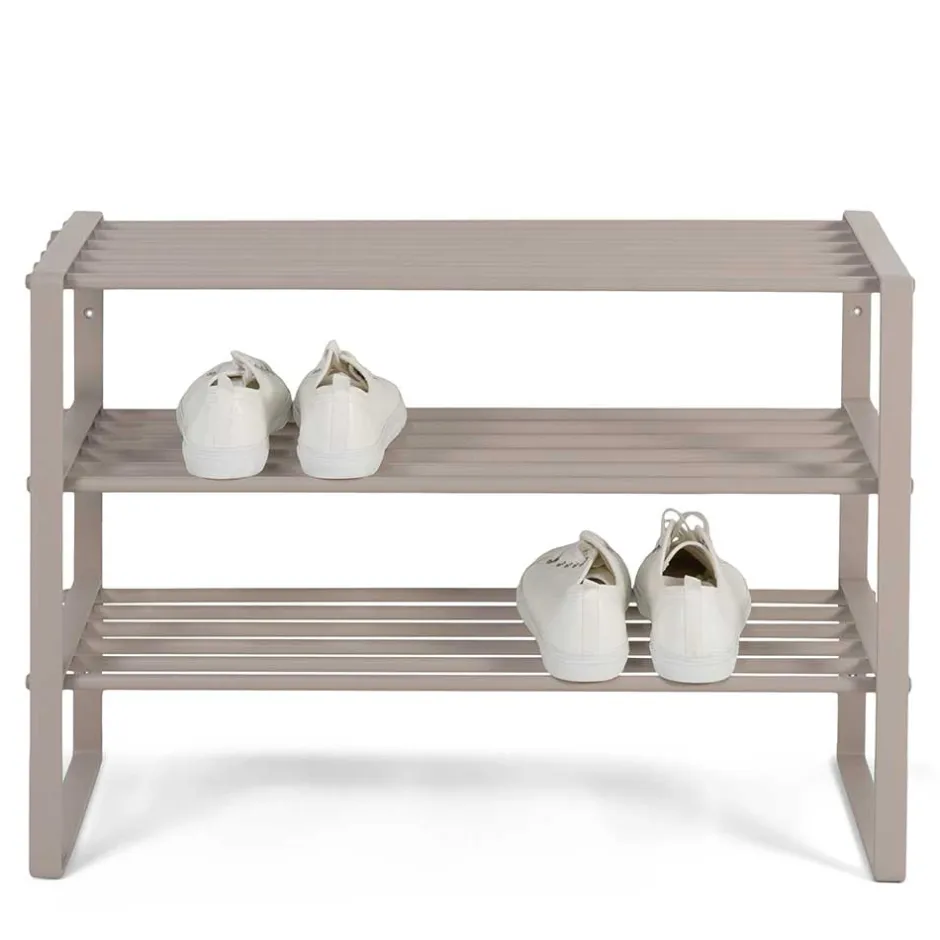 Pharao24 Metall Schuhregal Taupe Konstanz> Standregale|Schuhregale