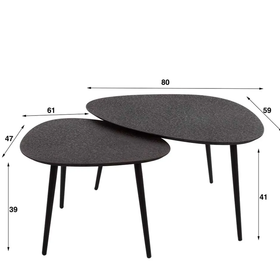 Pharao24 Metall Sofatische Ardenara> Beistelltische|Couchtische