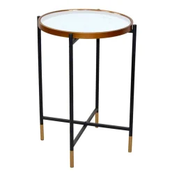 Telefontische|Glastische*Pharao24 Metall und Glas Tisch Zytona