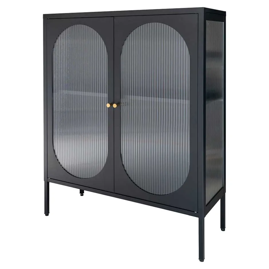 Pharao24 Metall Vitrine Vreneturia> Stauraumvitrinen|Highboards