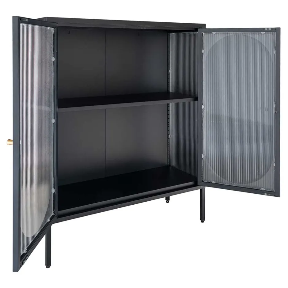 Pharao24 Metall Vitrine Vreneturia> Stauraumvitrinen|Highboards