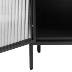 Vitrinenschrank|Stauraumvitrinen*Pharao24 Metall Wohnzimmervitrine Famos