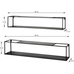 Wohnzimmerregale|Wandregale*Pharao24 Metallregal Set Sistella