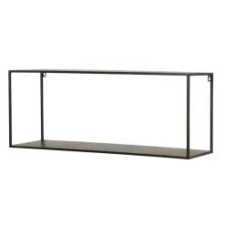 Hängeregale|Wandregale*Pharao24 Metallregale schwarz Neclas