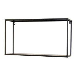 Hängeregale|Wandregale*Pharao24 Metallregale schwarz Neclas